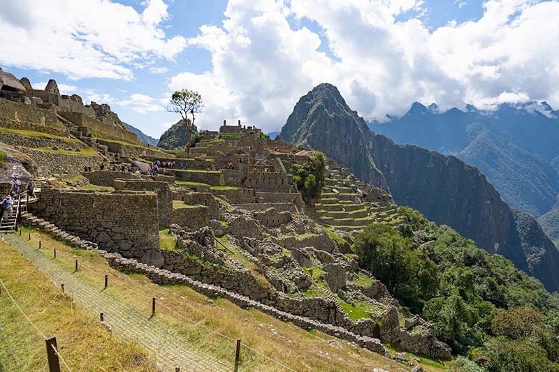 Vista de Machu Picchu de outro ângulo