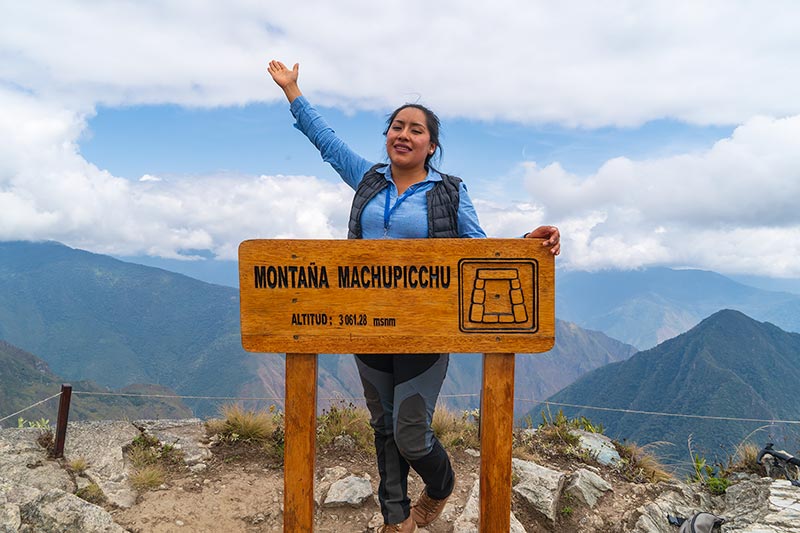 Cume da montanha Machu Picchu