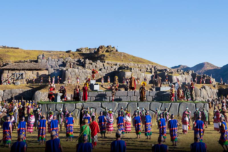 Escenificación del Inti Raymi en Sacsayhuaman