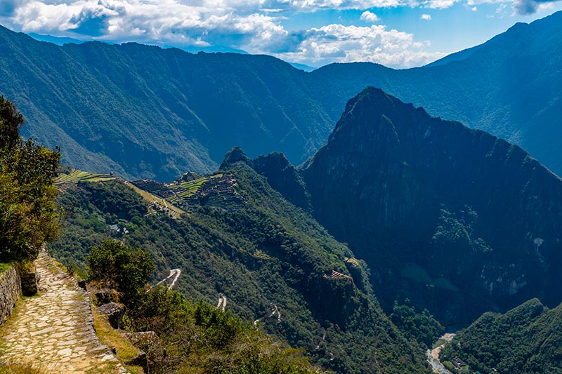 On the way to Machu Picchu from the Sun Gate