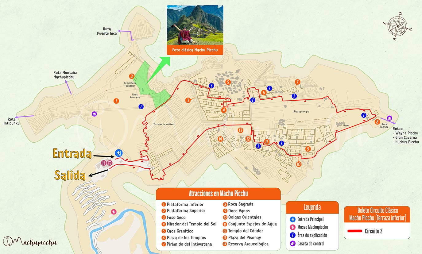 Circuito Boleto Clásico de Machu Picchu (terraza inferior)