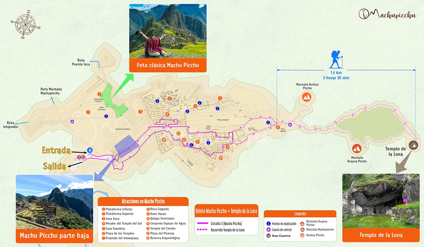 Circuito 3 Machupicchu + Templo de la Luna