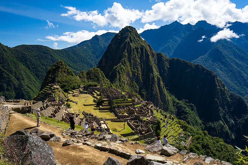 Vista de Machu Picchu desde la parte baja