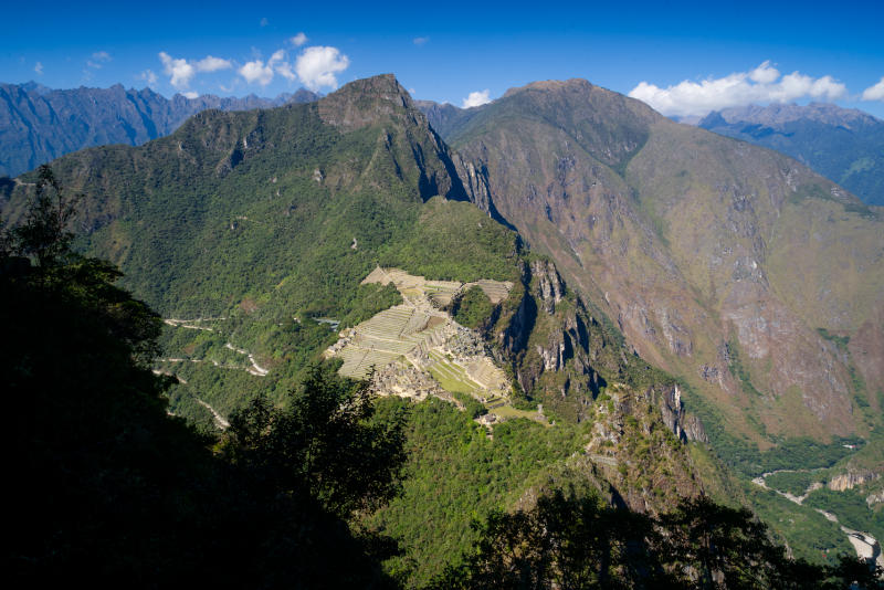 Vista completa de Machu Picchu camino al Huayna Picchu