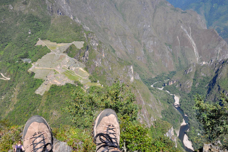 Vista desde la cima de la montaña Huayna Picchu