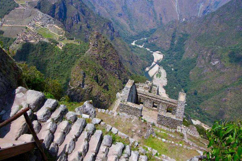 Vista del canino del Huayna Picchu