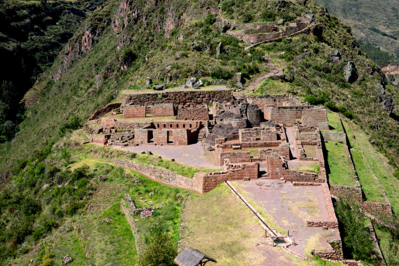 Sitio arqueológico de Pisac en el Valle Sagrado