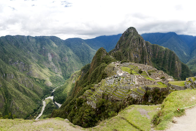 Vista panorámica de Machu Picchu