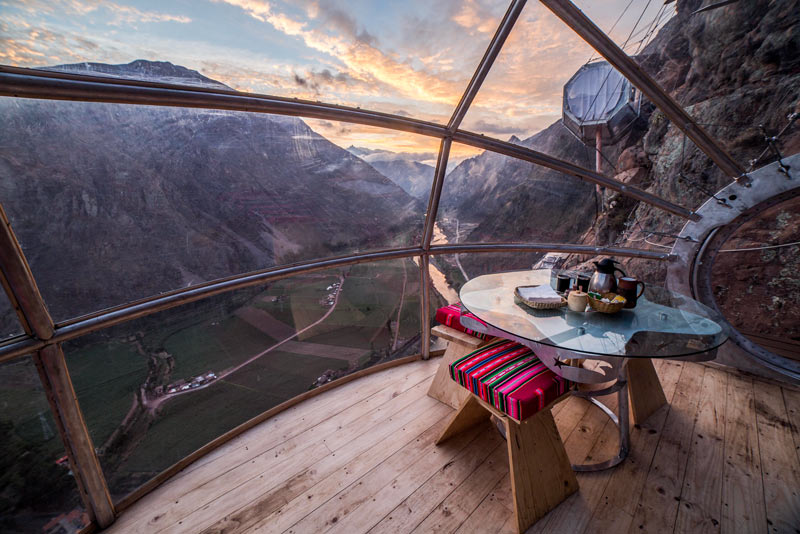 Interior del Skylodge