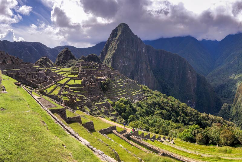 Vista panorámica de la ciudadela Inca de Machu Picchu