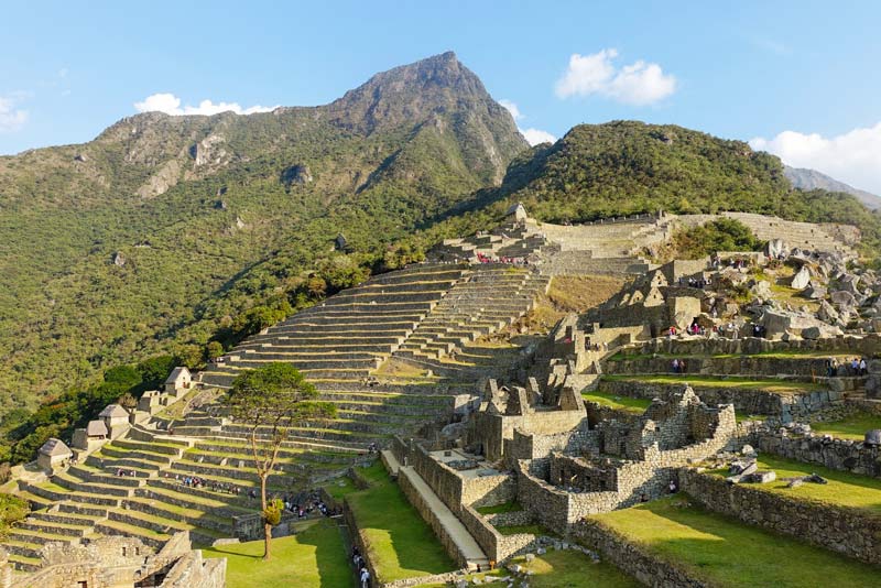 Terrazas agrícolas en la ciudadela Inca