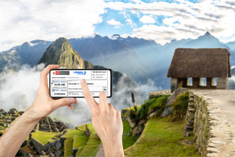 Boleto digital de Machu Picchu