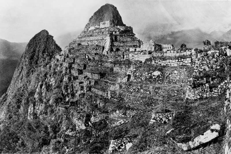 Foto de Machu Picchu antes del redescubrimiento