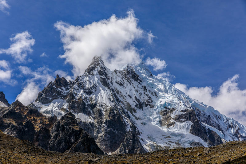 Salkantay snowy peak