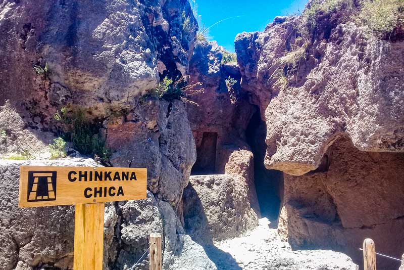Entrada a la chincana chica de Sacsayhuaman