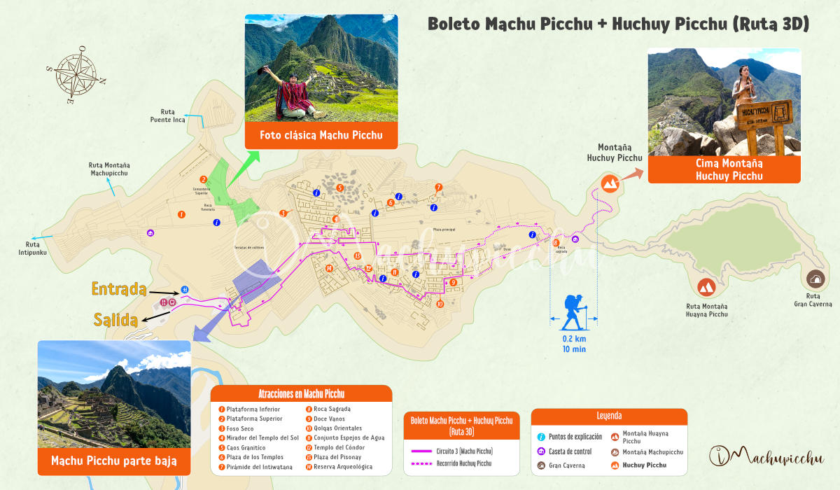 Circuito 3 (Machupicchu Realeza) – Ruta 3-D: Ruta Huchuy Picchu (disponible solo en Temporada Alta)