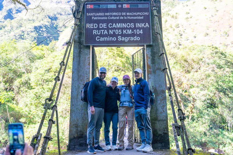 Start of the Inca Trail - KM 104