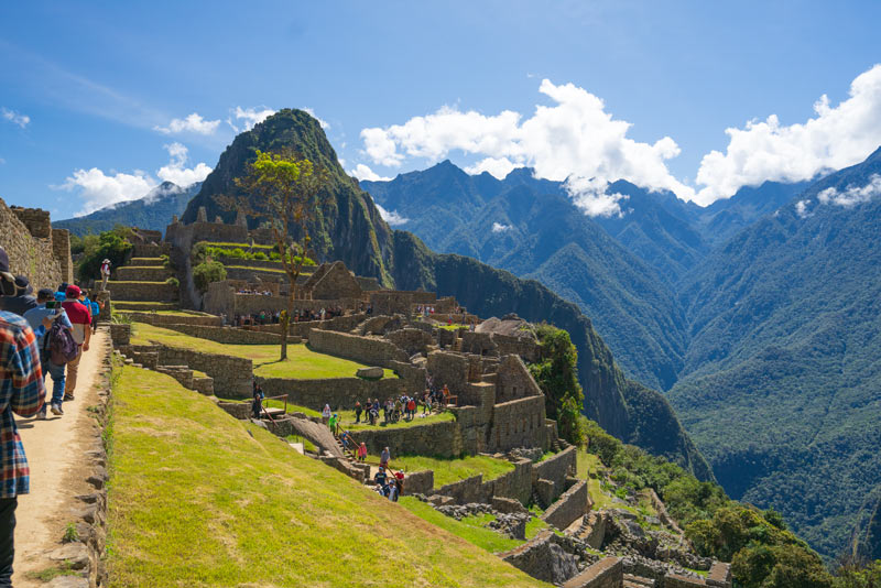 Setor inferior de Machu Picchu