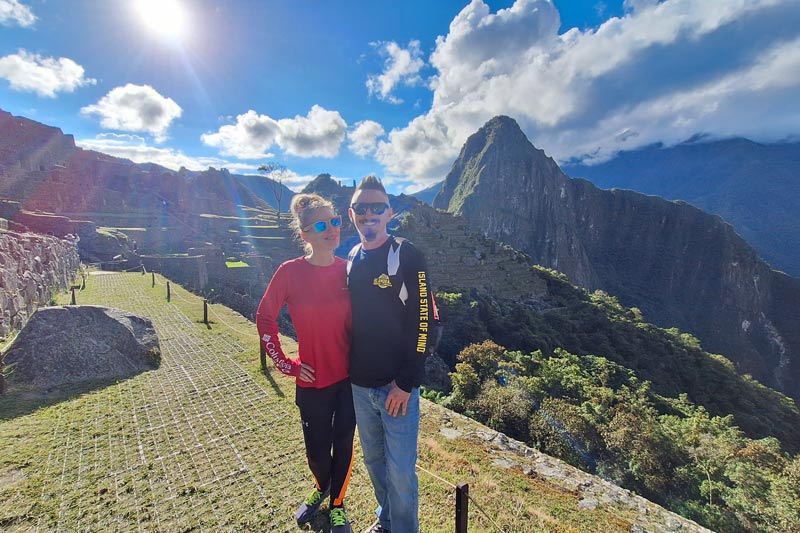 Tourist couple doing the royal circuit