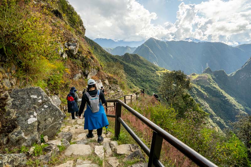 Vista da cidadela de Machu Picchu – Trilha Inca