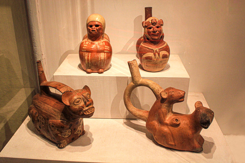 Cerámicas que se encuentran en el Museo Inka