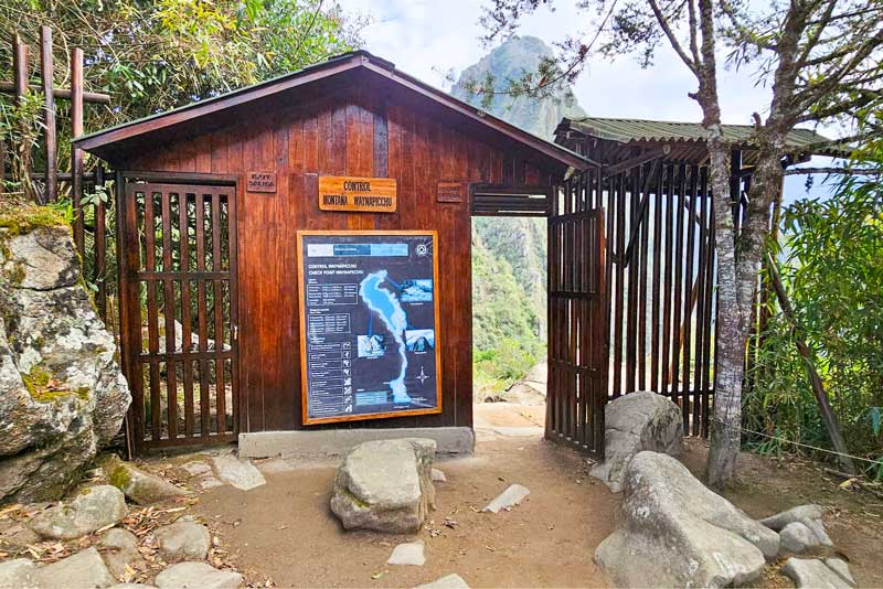 Posto de controle da montanha Huayna Picchu