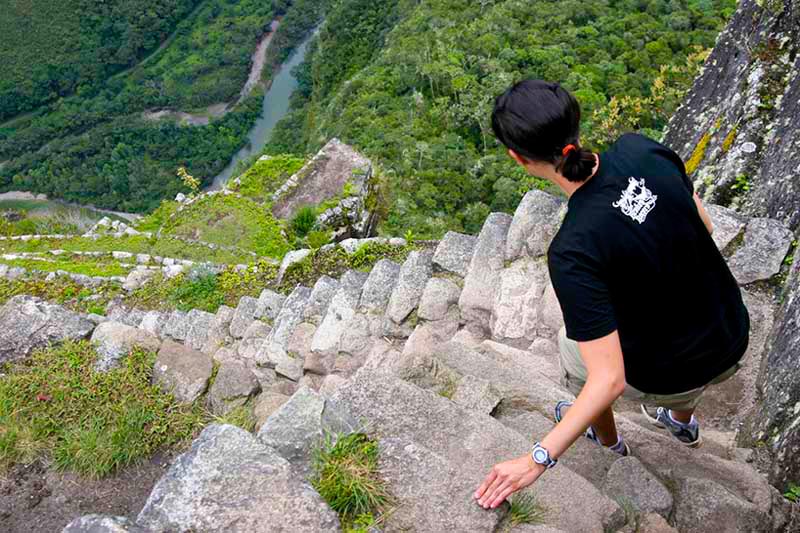 Huayna Picchu puede producir sensaciones de vértigo muy intensas