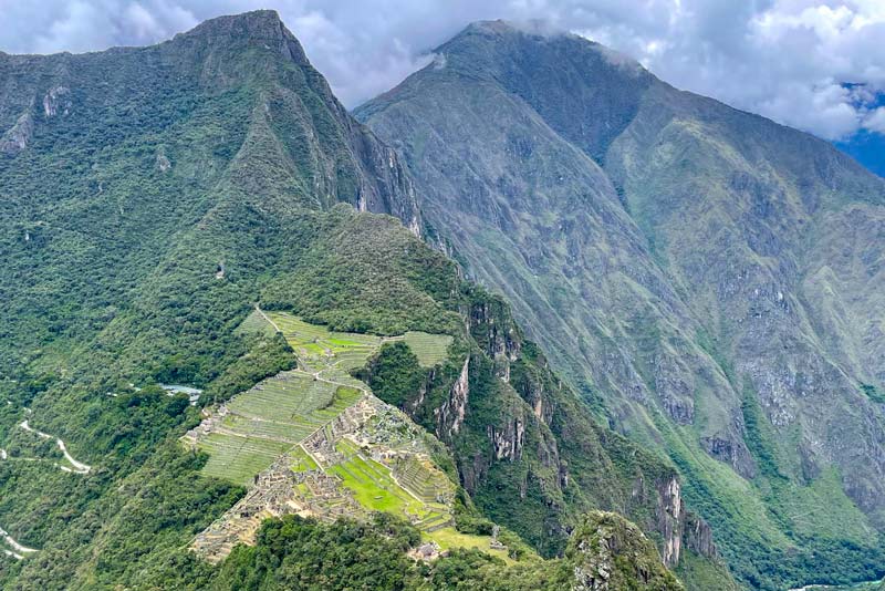 View from the top of Huayna Picchu