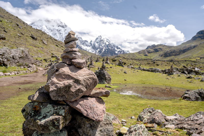 Apacheta on the way to the 7 Lagoons of Ausangate