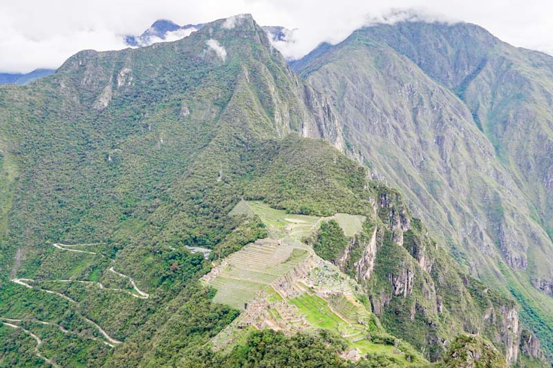 Vista desde la cima de la Montaña Huayna Picchu