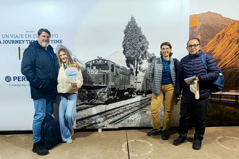 Tourists waiting for a train - Cusco Train Station