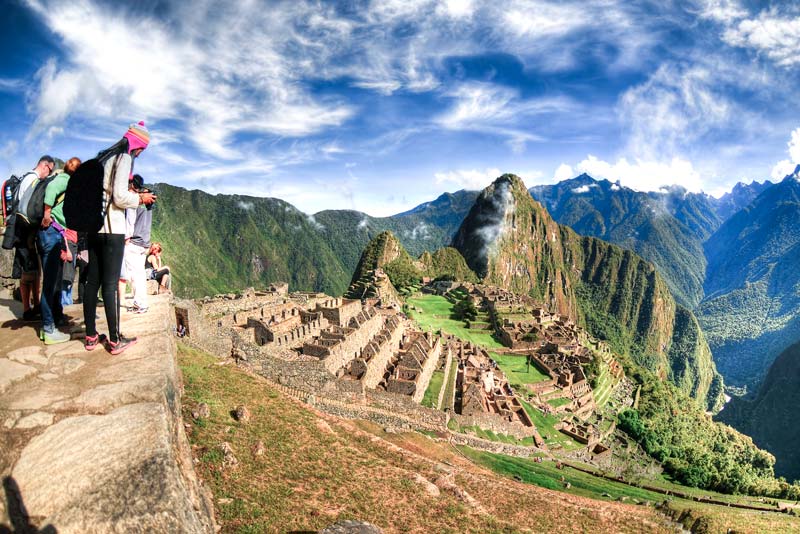 Visiting Machu Picchu in the afternoon