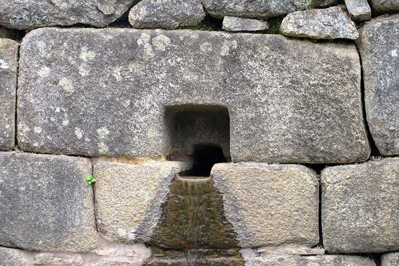 Water Channels - Machu Picchu
