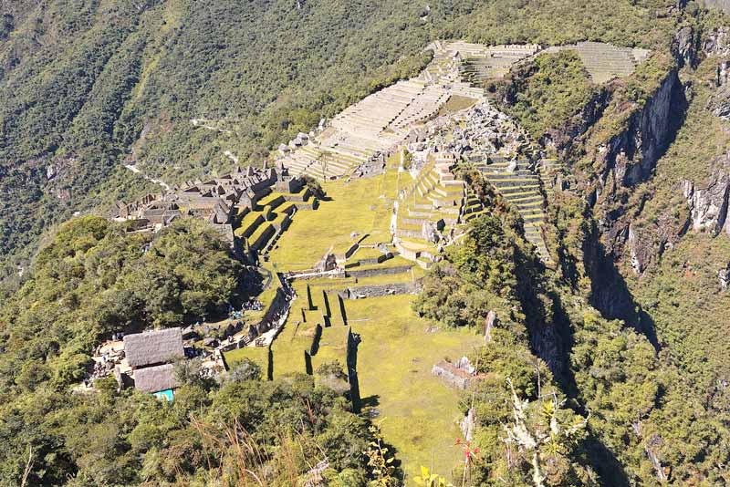 Vista panorâmica da montanha Machu Picchu