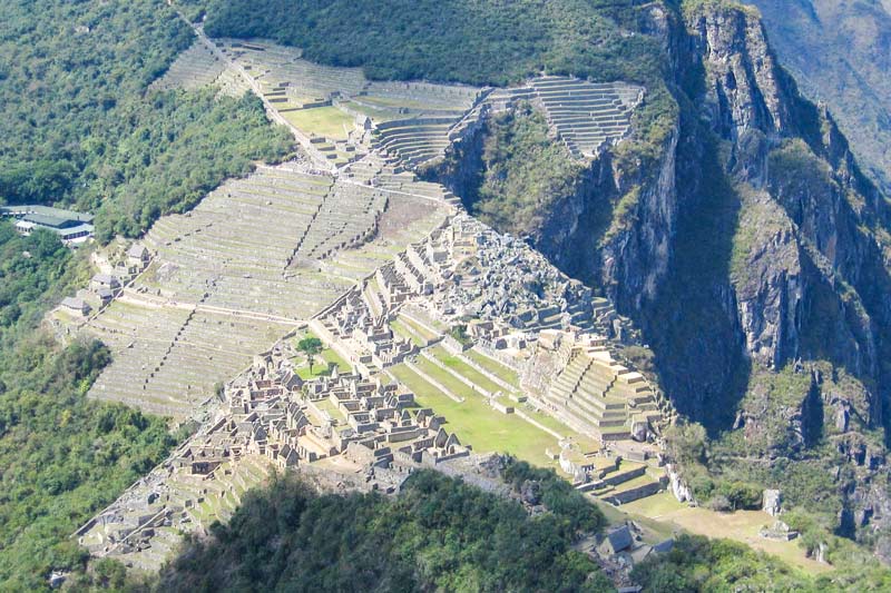 Vista incrível do topo de Huayna Picchu
