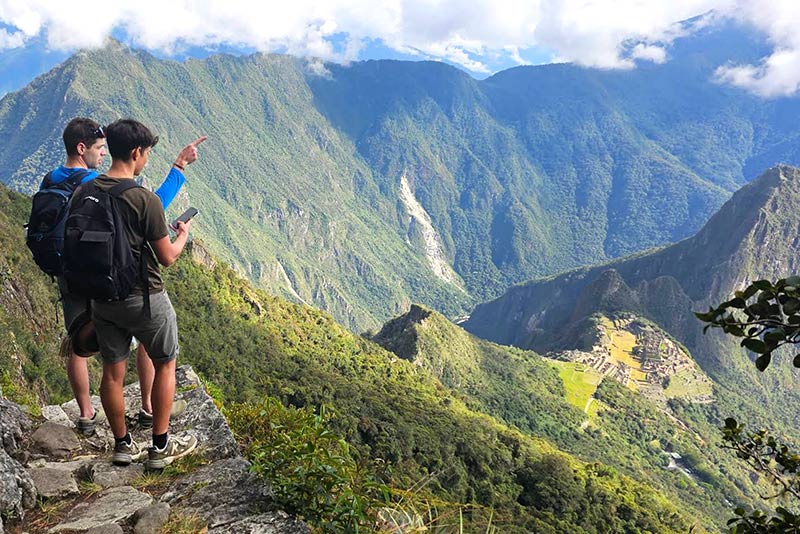 Route to Machu Picchu Mountain