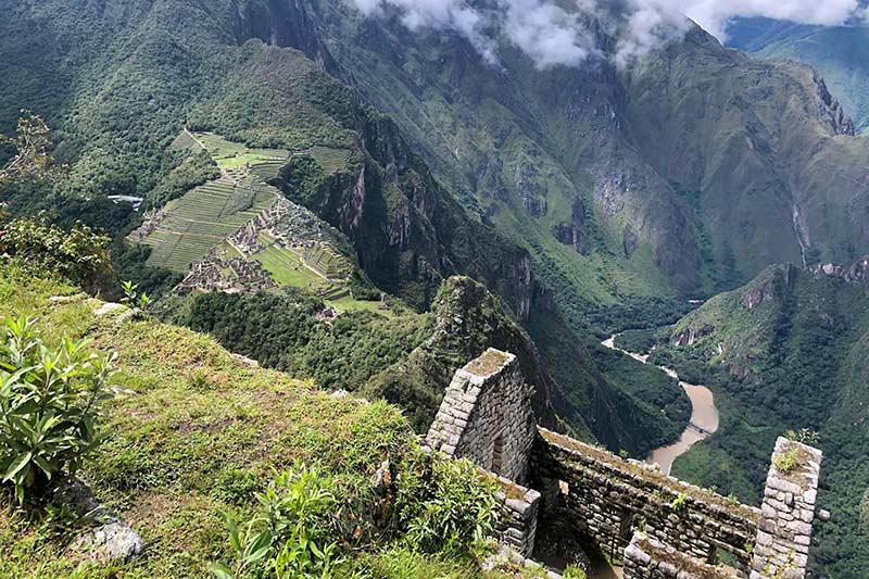 Vista dalla montagna Huayna Picchu