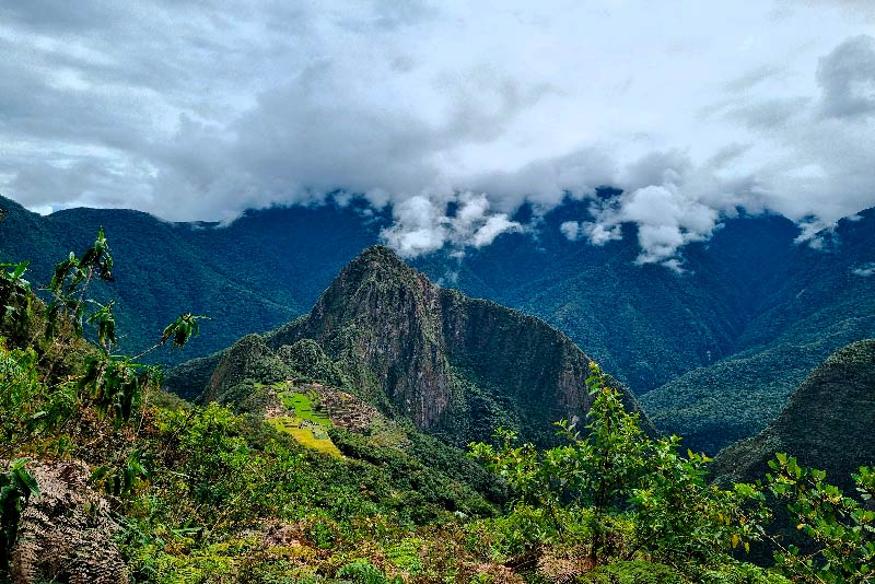 vista desde la montaña Machu Picchu
