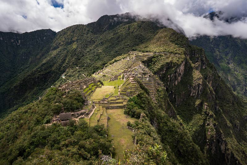 Panorama paisajístico de la ciudadela inca