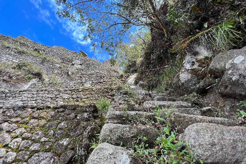 Trayecto de la caminata a Huayna Picchu