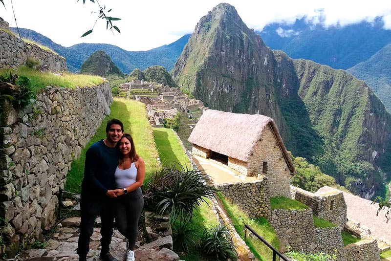Couple au Machu Picchu